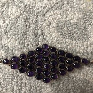 Brand new Amethyst and Sterling Silver Bracelet